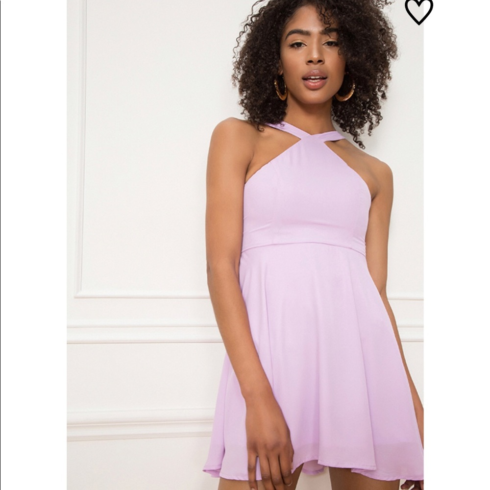 Superdown Revolve Silvia mini halter dress